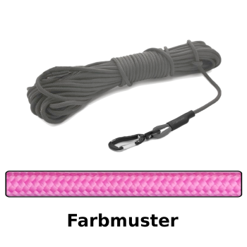 klassische Hundeleine TWIST mini Ø6mm - 10m - pink